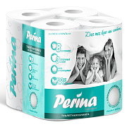 Бумага туалетная 3 слоя Perina Perfect White, 8 рулонов