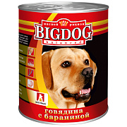 Корм консервированный Big Dog для собак с говядиной и бараниной, 850г
