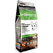 Корм сухой Pro Balance Adult Hypoallergenic полнорационный для взрослых собак с чувствительным пищеварением, 15кг