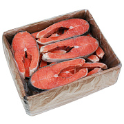 Стейки лосося атлантического замороженные, коробка 6кг