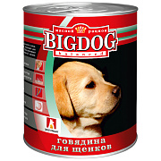 Корм консервированный Big Dog для щенков с говядиной, 850г