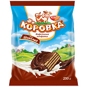 Конфеты вафельные Коровка со вкусом шоколада, 250г