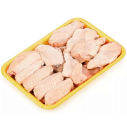 Крыло цыплят-бройлеров (две части) свежемороженое, упаковка (0.7-1.1кг)