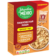 Павловская каша Здоровое Меню гречка+нут, 5х80г