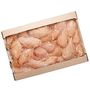 Филе грудки без кожи цыплят-бройлеров блочной заморозки, коробка (8-12кг)