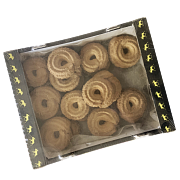 Печенье сдобное Кольцо с вишневой начинкой Лосино-Петровская КФ, 2.5кг