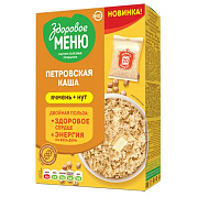 Петровская каша Здоровое Меню ячмень+нут, 5х80г