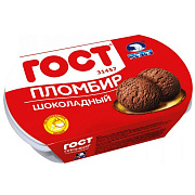 Мороженое Пломбир шоколадный Челны Холод ГОСТ, 400г