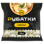Пельмени сливочные Рубатки с говядиной и свининой Котлетарь замороженные, 430г