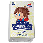 Масло крестьянское сливочное Рамоз высший сорт 72,5% ГОСТ, 180г