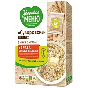 Суворовская каша Здоровое Меню 3 злака с нутом, 5х80г