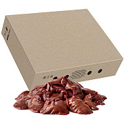 Печень цыплят-бройлеров блочной заморозки, коробка (8-12кг)