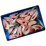 Горбуша (стейк) штучной заморозки, коробка 10кг