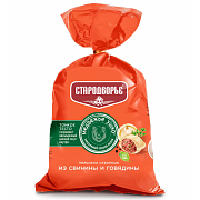 Пельмени Отборные (медвежье ушко) из свинины и говядины Стародворье замороженные, 900г