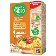 Архиповская каша Здоровое Меню 4 злака+нут, 5х80г