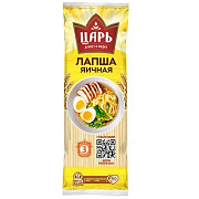 Макаронные изделия лапша Яичная Царь высший сорт, 450г