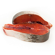 Кета (стейк) штучной заморозки, упаковка (0.8-1.2кг)